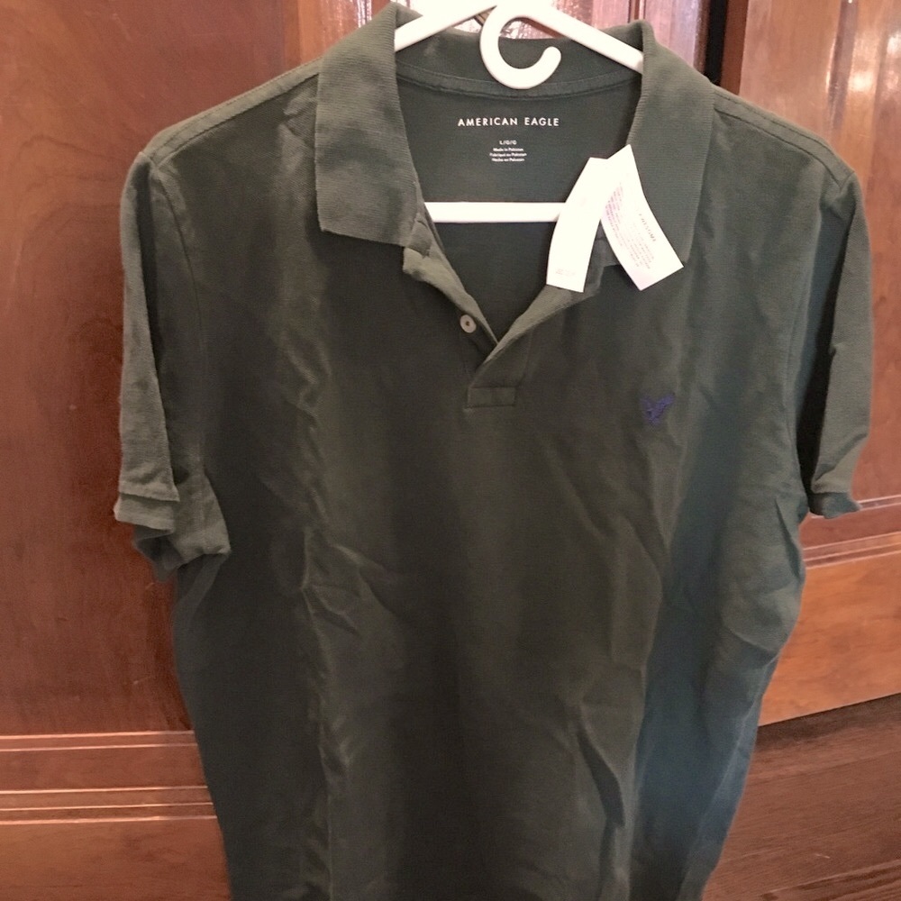 BNWT Men’s American Eagle Polo Shirt - Size L - Green
